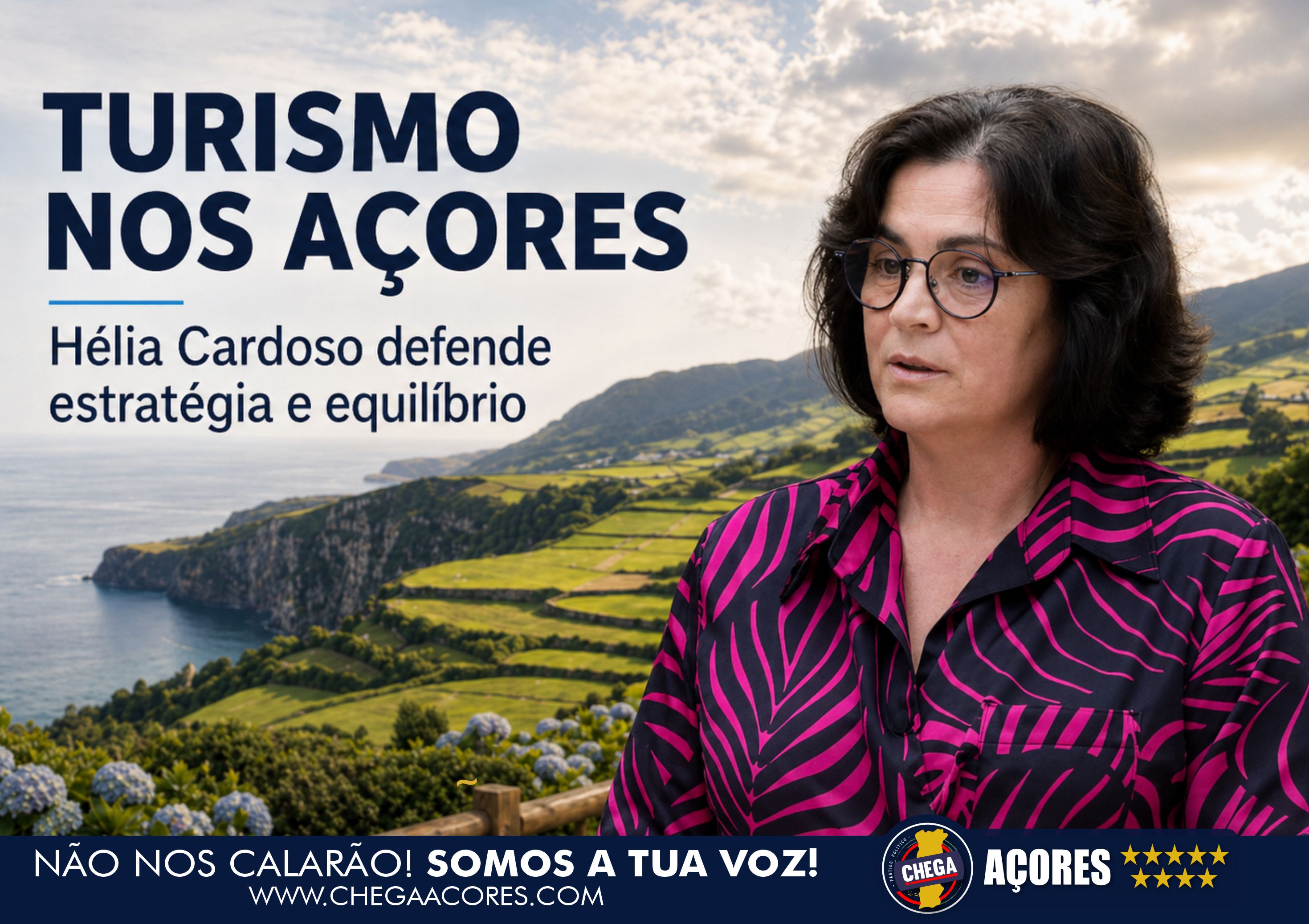 CHEGA AÇORES DEFENDE TURISMO COM ESTRATÉGIA E EQUILÍBRIO