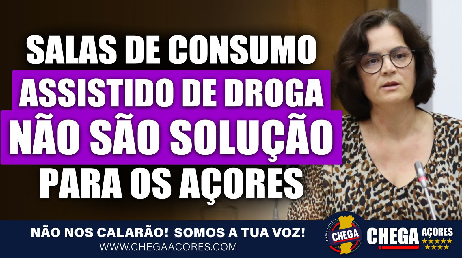 SALAS DE CONSUMO ASSISTIDO DE DROGA NÃO SÃO SOLUÇÃO PARA OS AÇORES