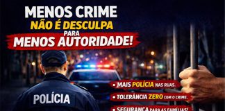 MENOS CRIME NÃO PODE SIGNIFICAR MENOS AUTORIDADE