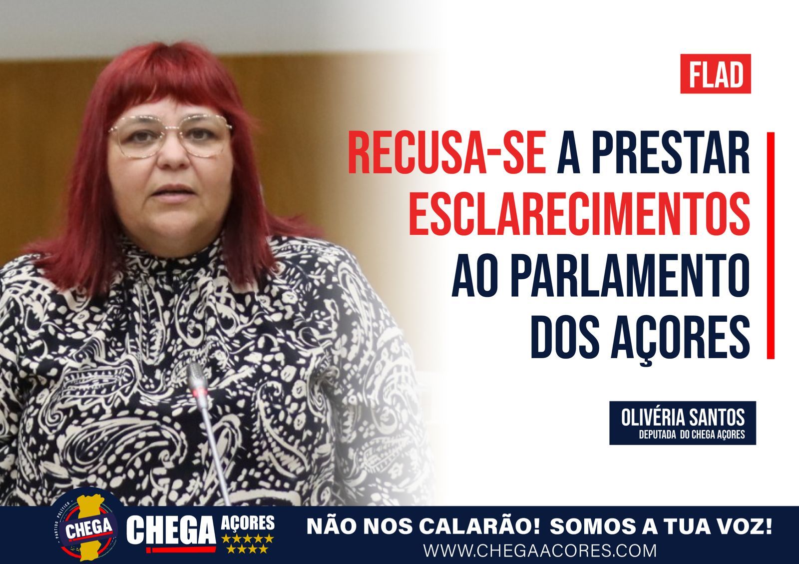 FLAD RECUSA-SE A PRESTAR ESCLARECIMENTOS AO PARLAMENTO DOS AÇORES