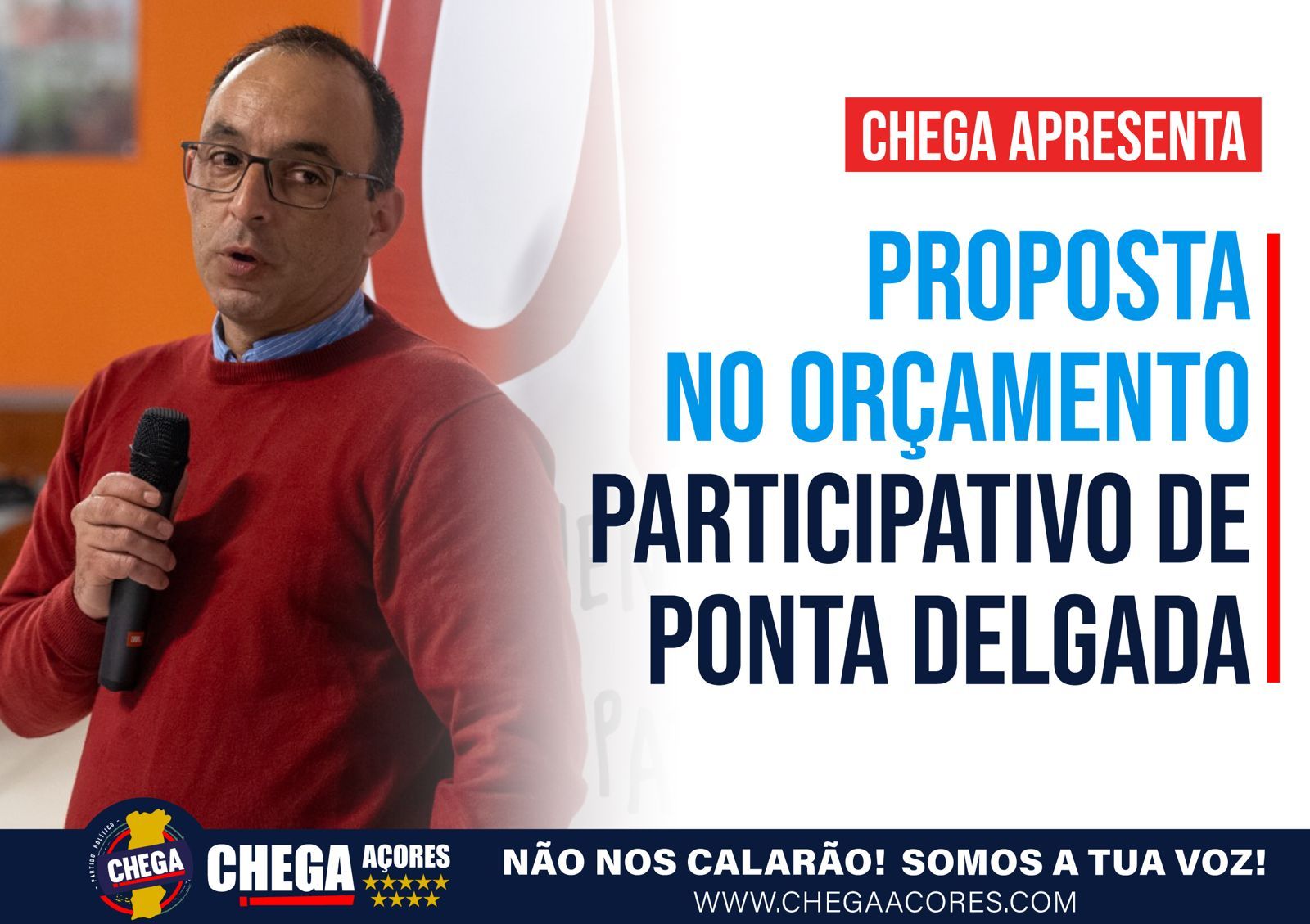 CHEGA APRESENTA PROPOSTA NO ORÇAMENTO PARTICIPATIVO DE PONTA DELGADA