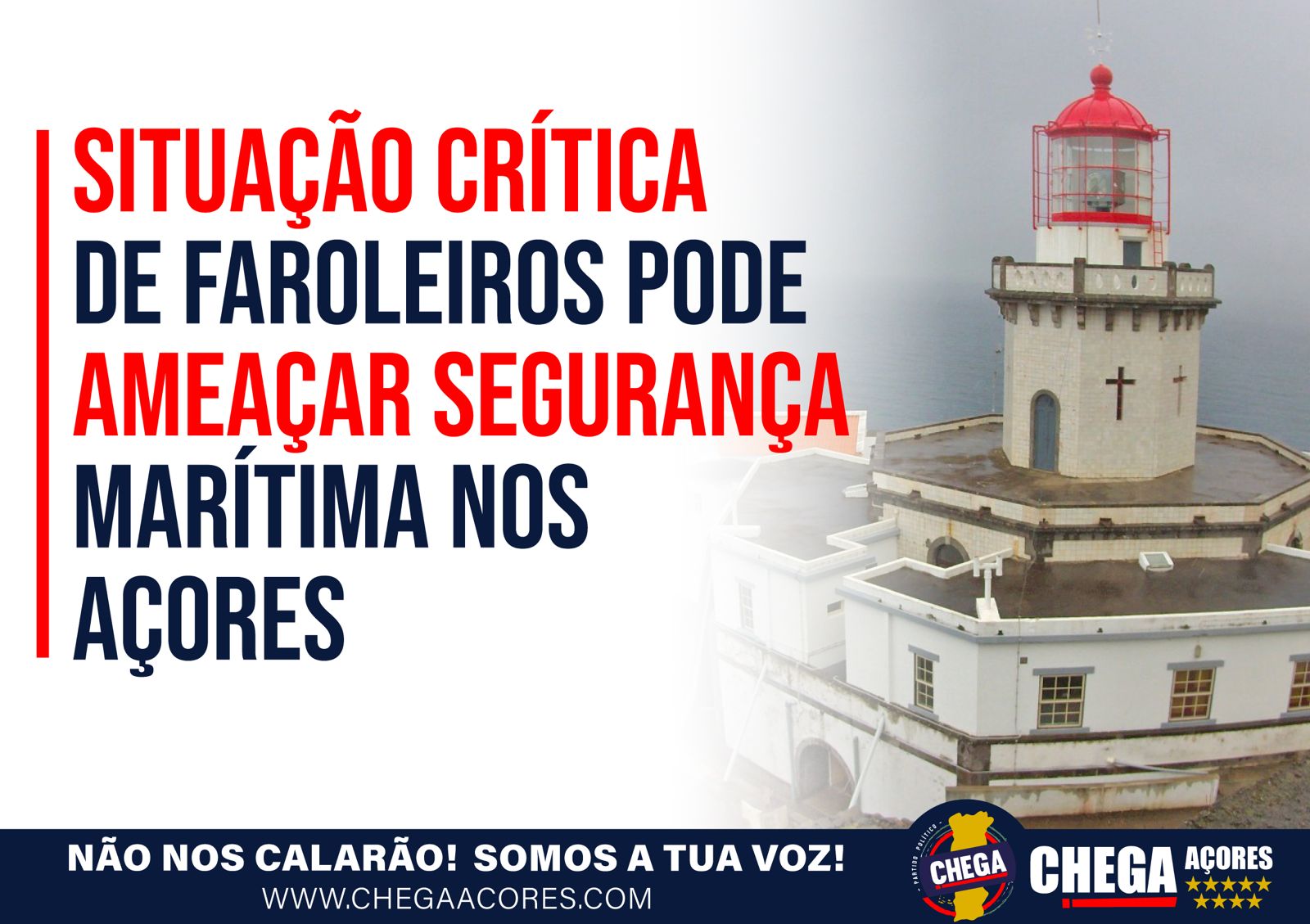 SITUAÇÃO CRÍTICA DE FAROLEIROS PODE AMEAÇAR SEGURANÇA MARÍTIMA NOS AÇORES