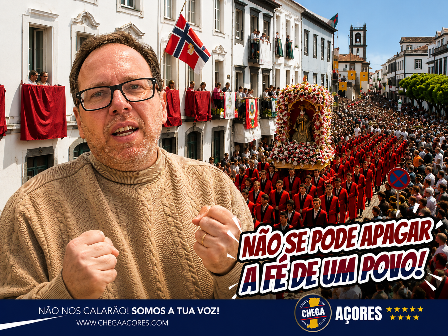 NÃO SE PODE APAGAR A FÉ DE UM POVO!