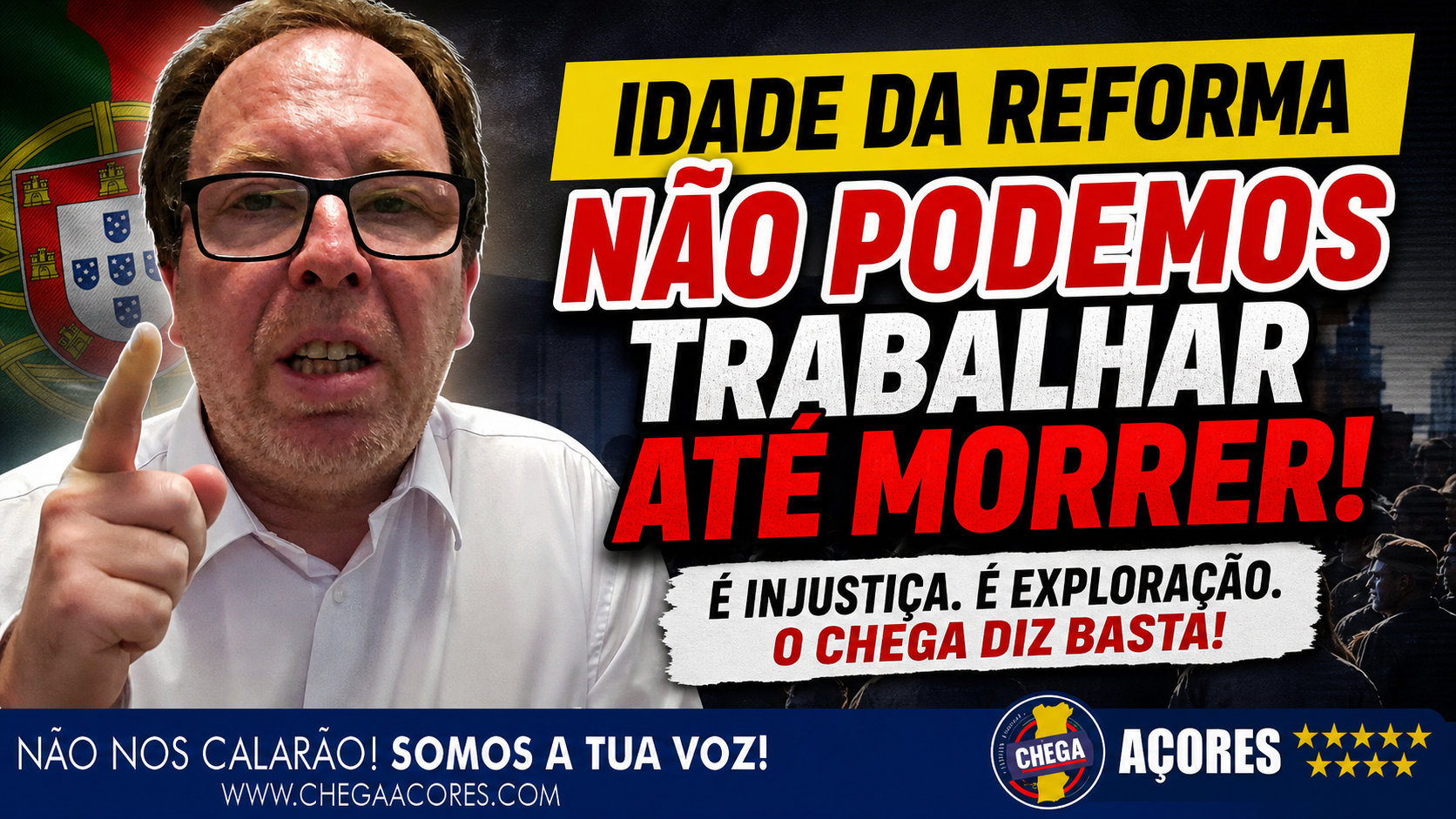 NÃO PODEMOS TRABALHAR ATÉ MORRER!