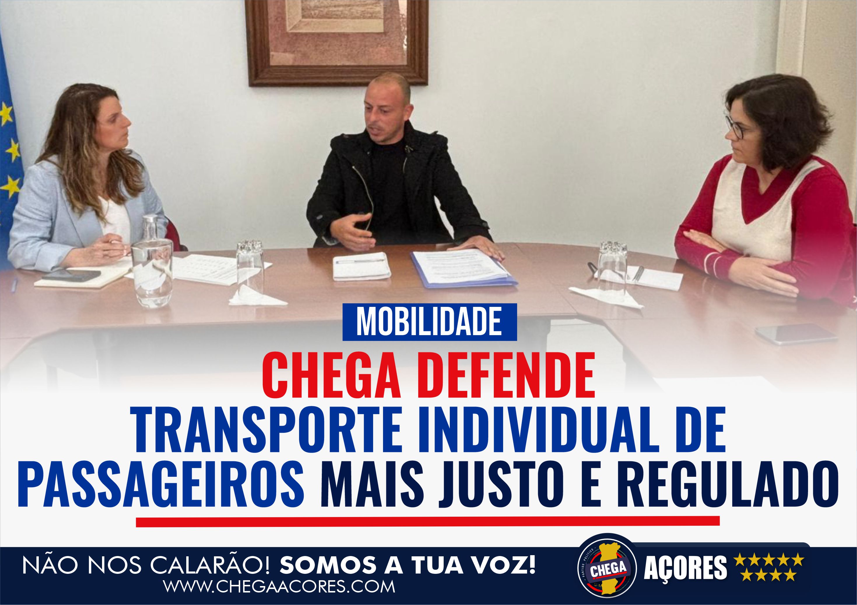 CHEGA DEFENDE TRANSPORTE INDIVIDUAL DE PASSAGEIROS MAIS JUSTO E REGULADO