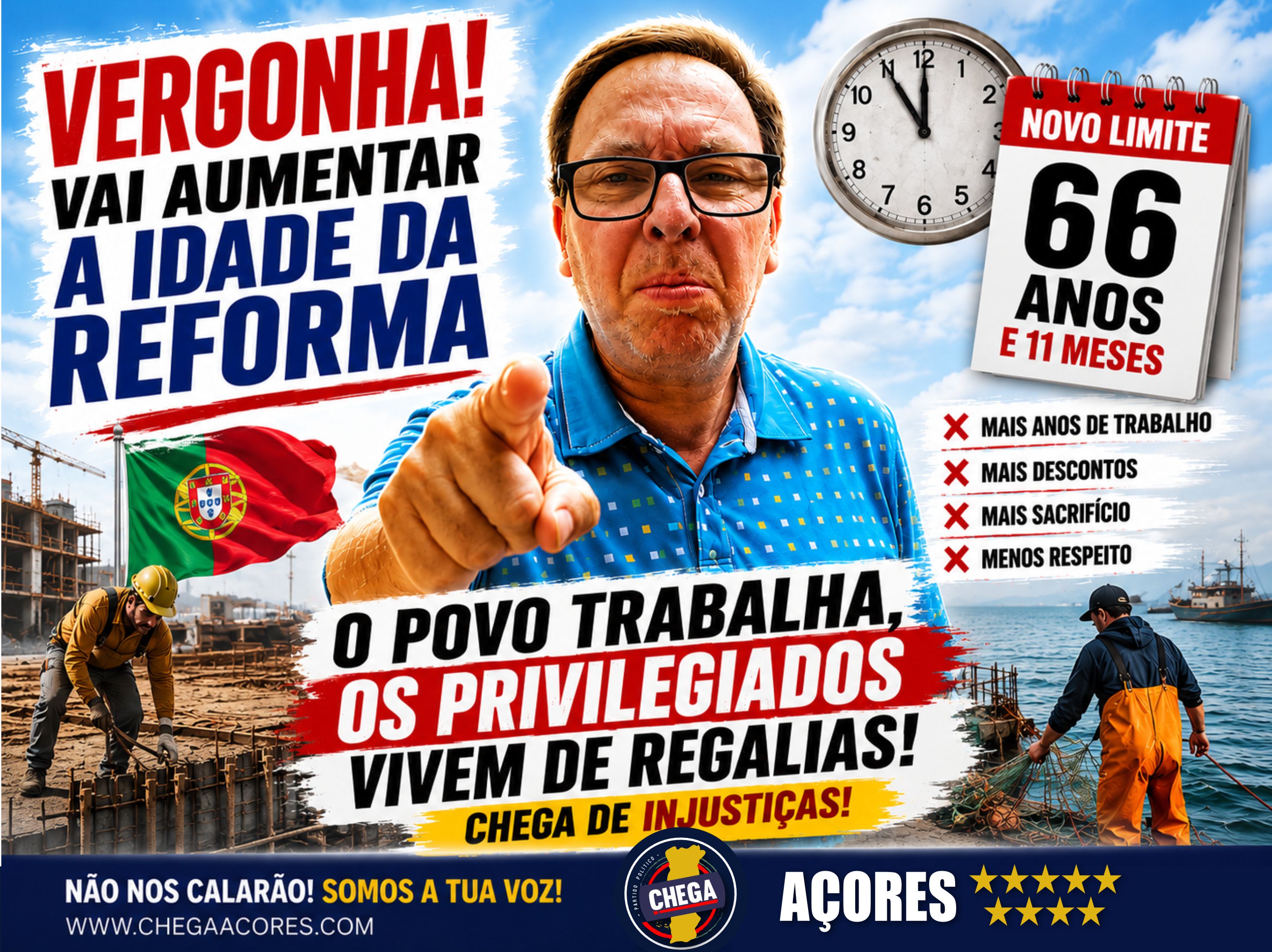 🚨 VAI AUMENTAR A IDADE DA REFORMA! 🚨