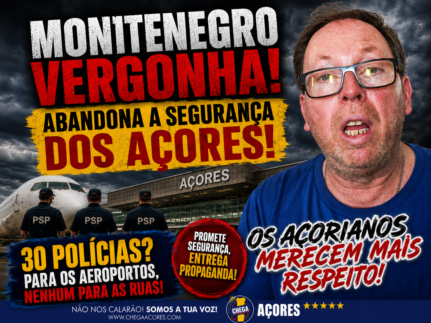 🚨 ANUNCIAM REFORÇOS PARA A PSP… MAS A SEGURANÇA DOS AÇORIANOS CONTINUA ESQUECIDA!