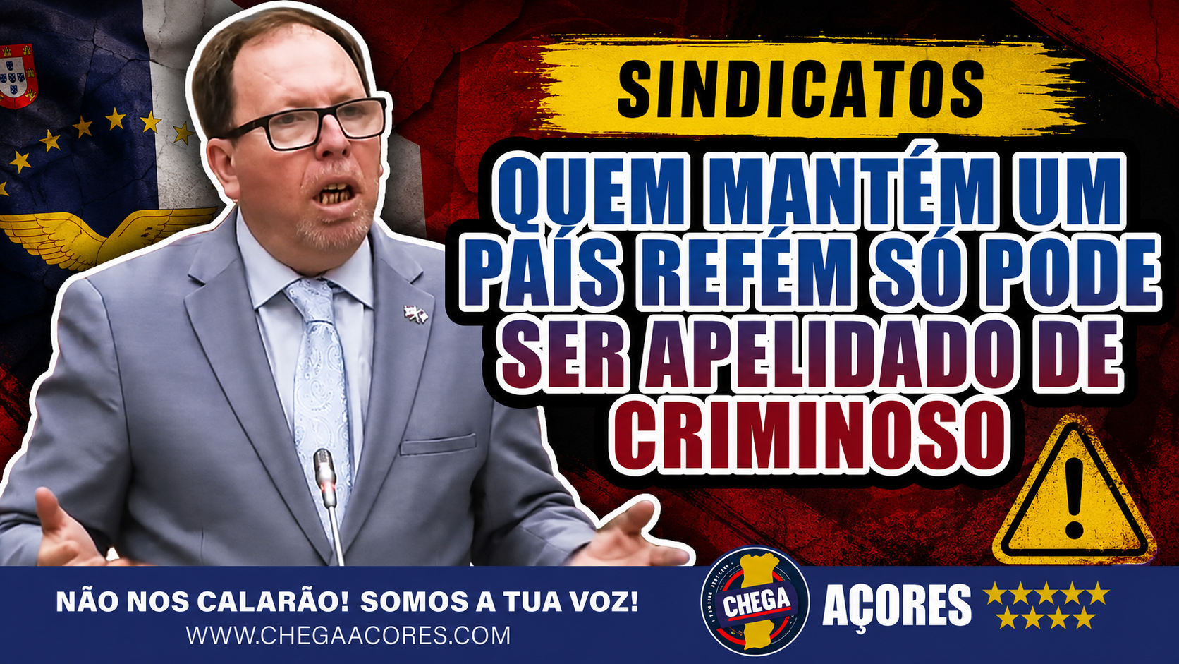 QUEM MANTÉM UM PAÍS REFÉM SÓ PODE SER APELIDADO DE CRIMINOSO