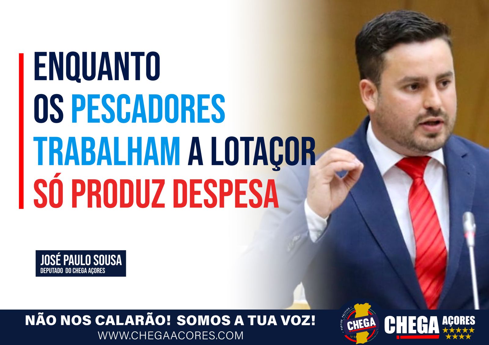 ENQUANTO OS PESCADORES TRABALHAM A LOTAÇOR SÓ PRODUZ DESPESA