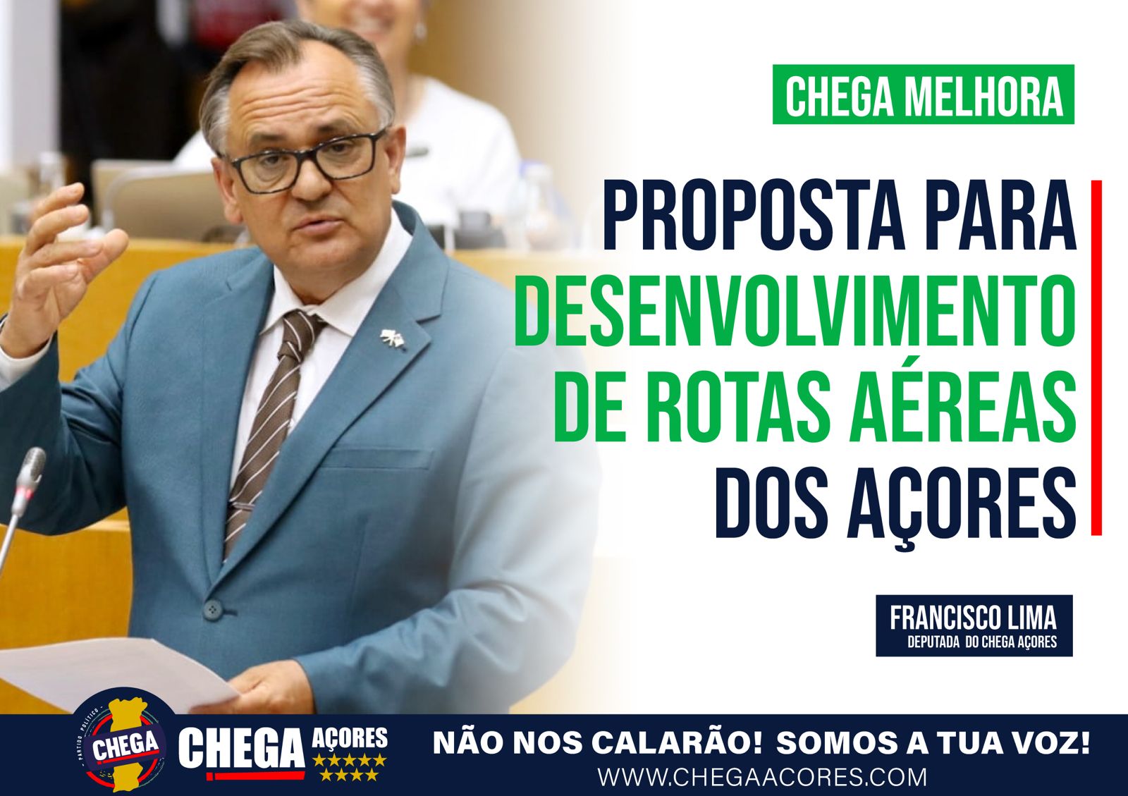 CHEGA MELHORA PROPOSTA PARA DESENVOLVIMENTO DE ROTAS AÉREAS DOS AÇORES