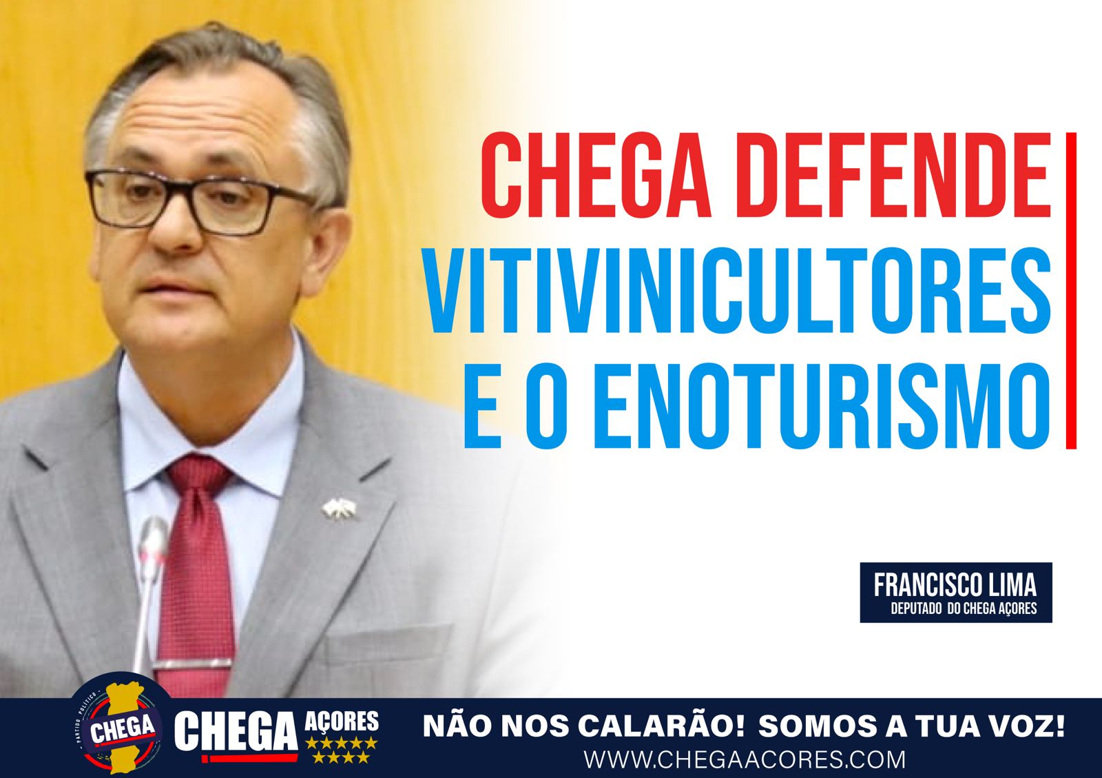 CHEGA DEFENDE VITIVINICULTORES E O ENOTURISMO