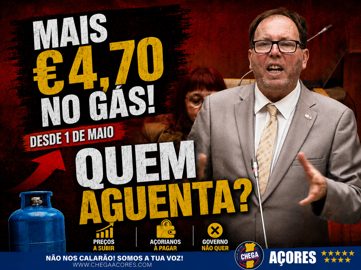 AÇORIANOS ESTÃO A PAGAR CADA VEZ MAIS PELO GÁS BUTANO
