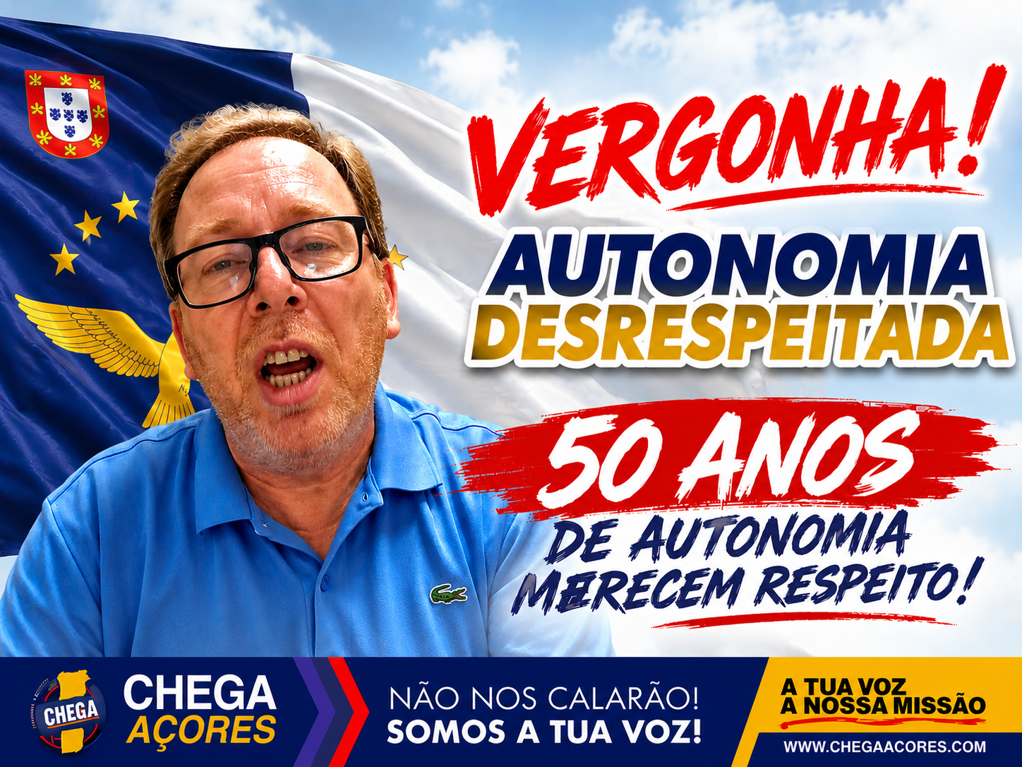 50 ANOS DE AUTONOMIA E CONSEGUEM COMETER UMA GAFE DESTAS.