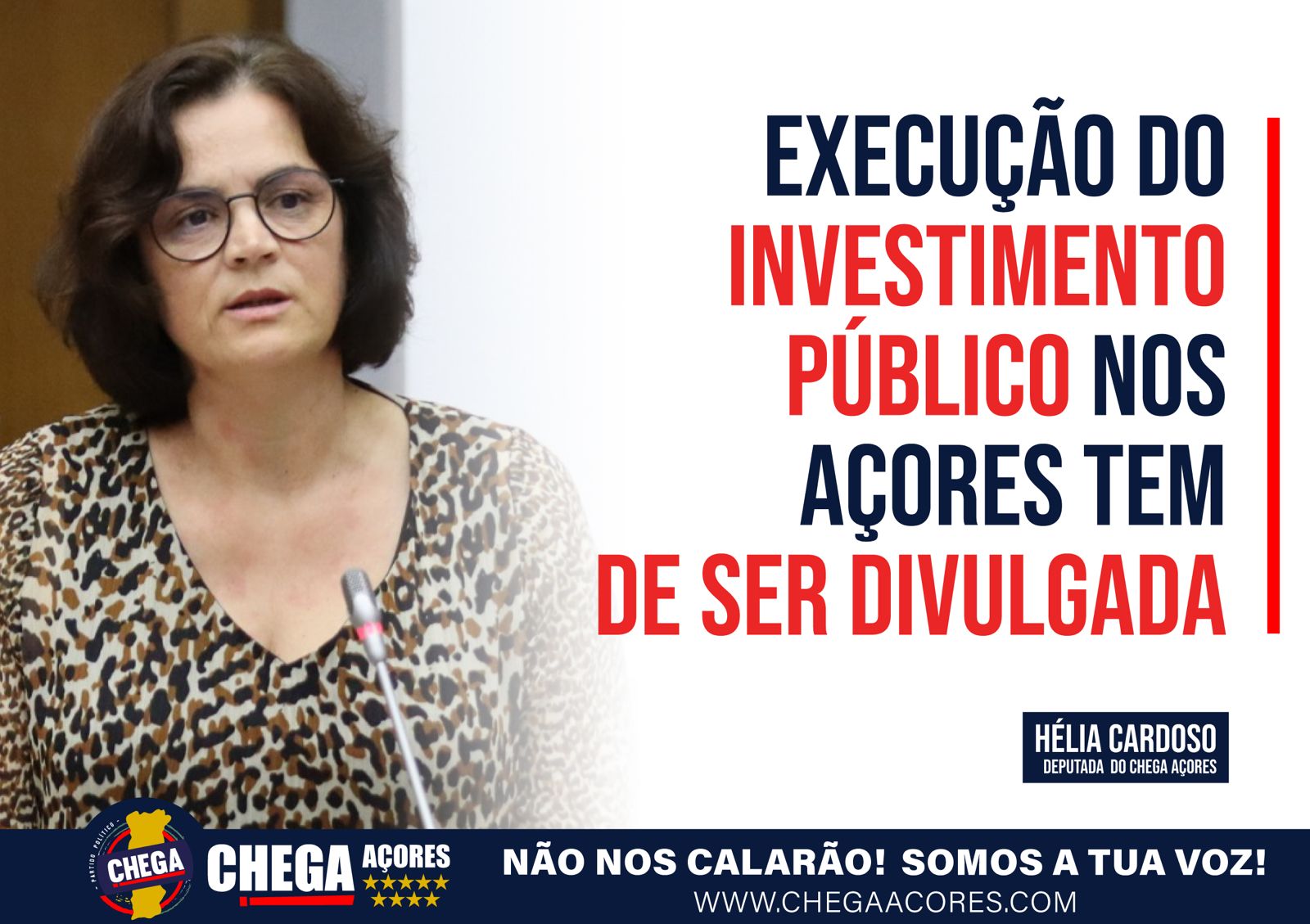 EXECUÇÃO DO INVESTIMENTO PÚBLICO NOS AÇORES TEM DE SER DIVULGADA