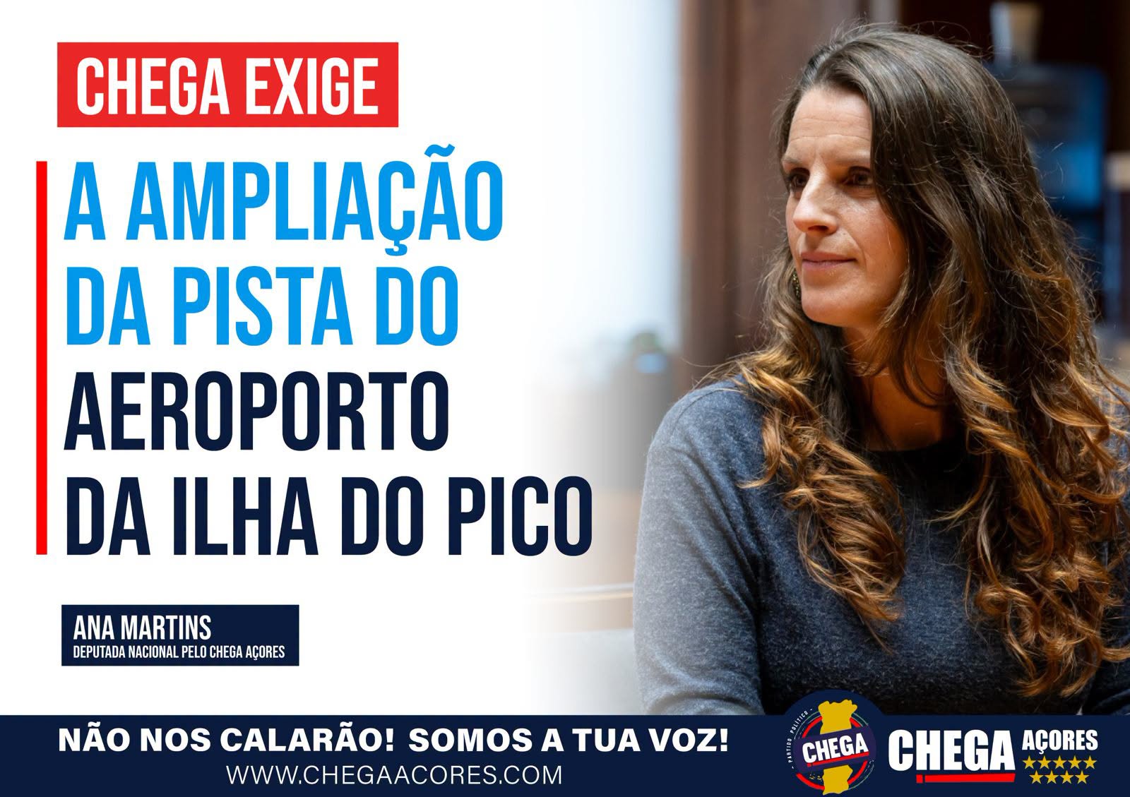 CHEGA EXIGE A AMPLIAÇÃO DA PISTA DO AEROPORTO DA ILHA DO PICO