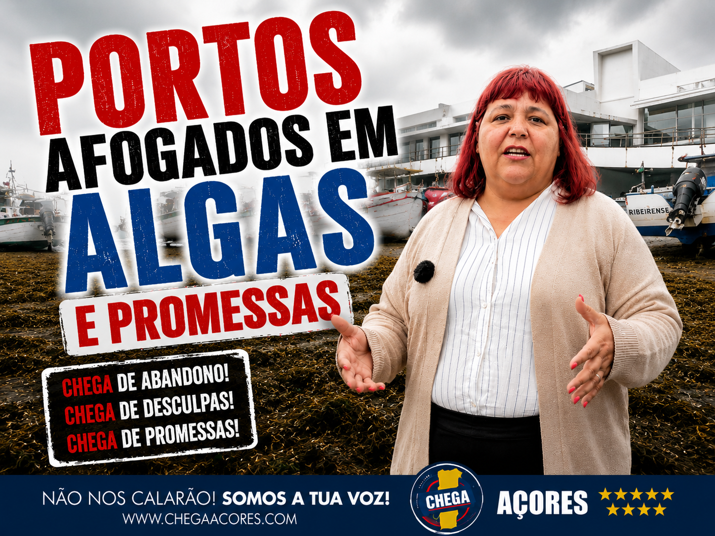 PORTOS AFOGADOS EM ALGAS E PROMESSAS