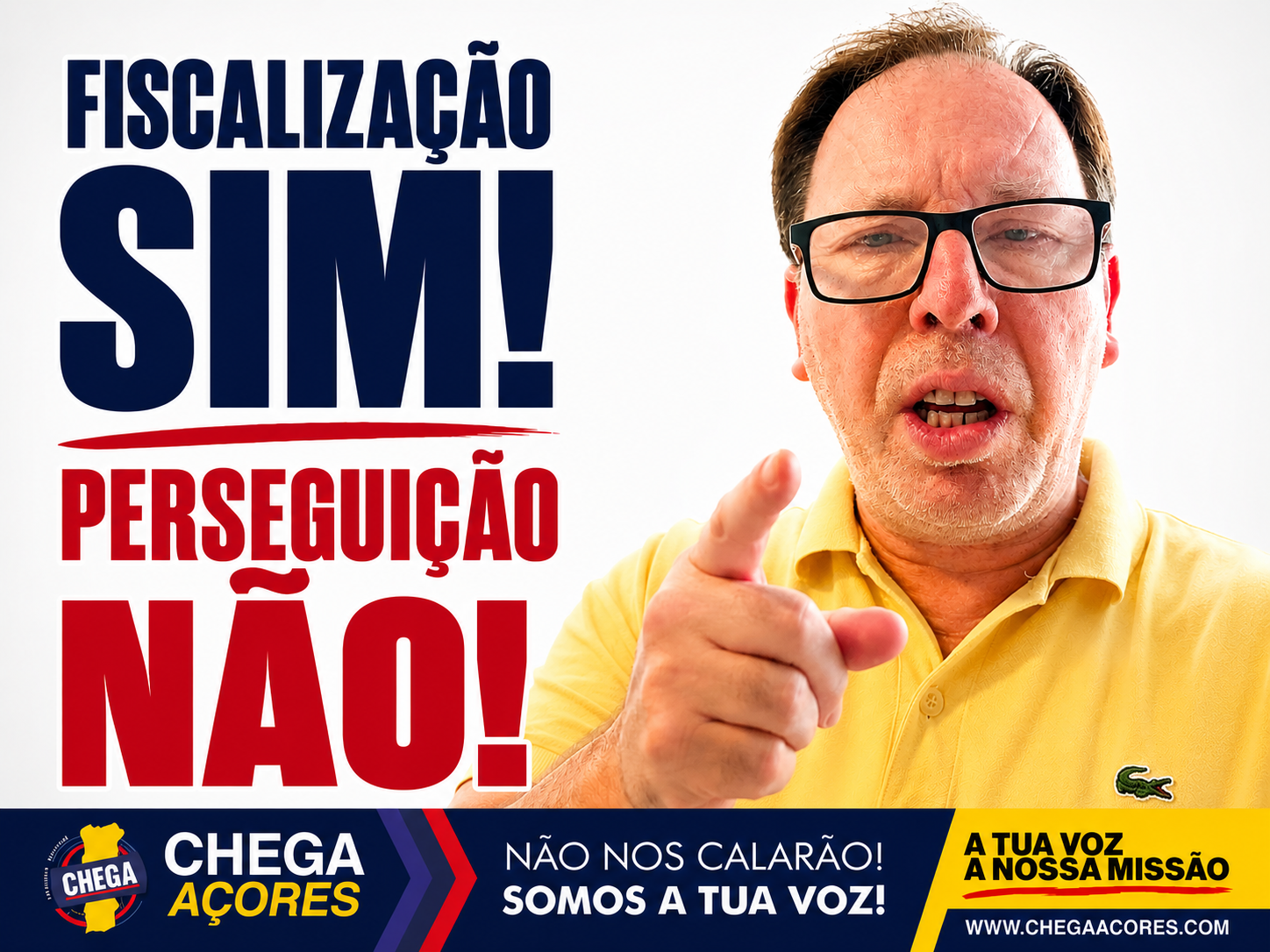 FISCALIZAÇÃO SIM. PERSEGUIÇÃO NÃO!