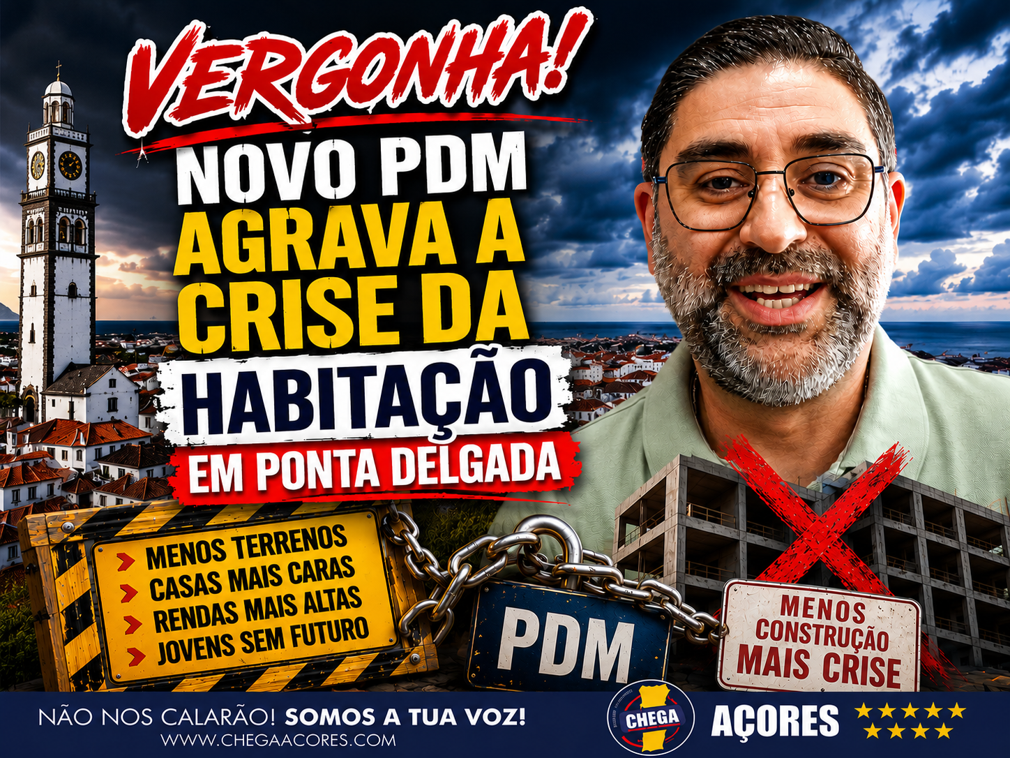 NOVO PDM AGRAVA A CRISE DA HABITAÇÃO EM PONTA DELGADA