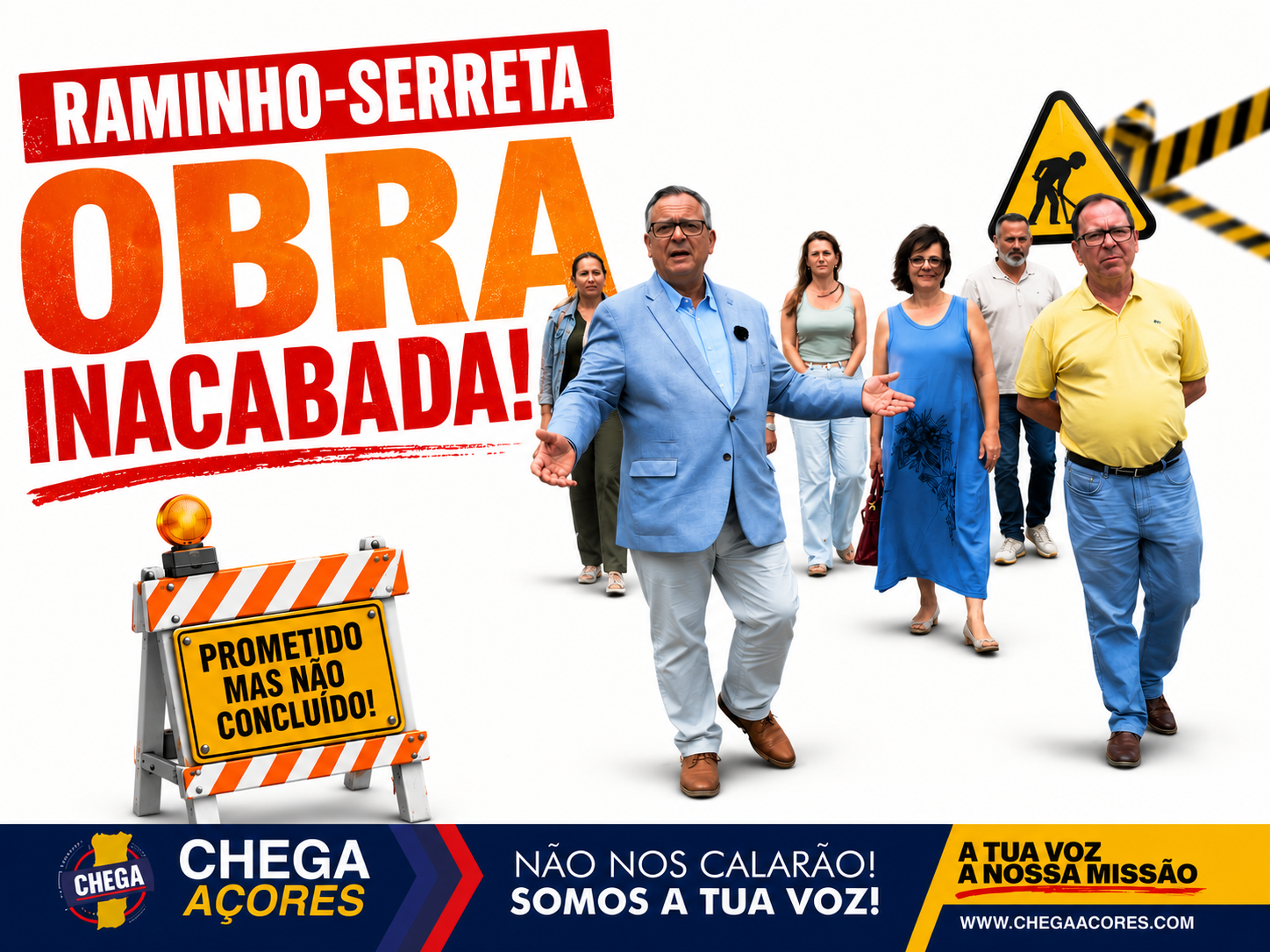 ESTRADA RAMINHO-SERRETA: UMA OBRA INAUGURADA, MAS INACABADA